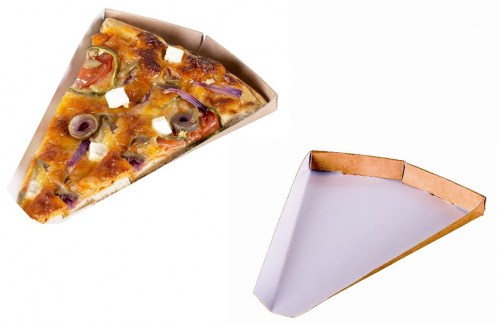 Pizza & Pie Tray Triangle (Χάρτινο Τριγωνικό Δισκάκι Kraft για Ατομικές Πίτσες & Πίτες)